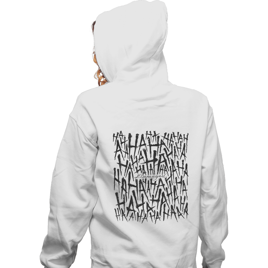 Shirts Zippered Hoodies, Unisex / Small / White Damaged