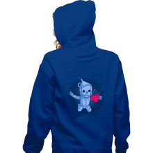 Load image into Gallery viewer, Shirts Zippered Hoodies, Unisex / Small / Royal Blue Neverheart
