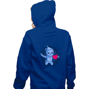 Shirts Zippered Hoodies, Unisex / Small / Royal Blue Neverheart