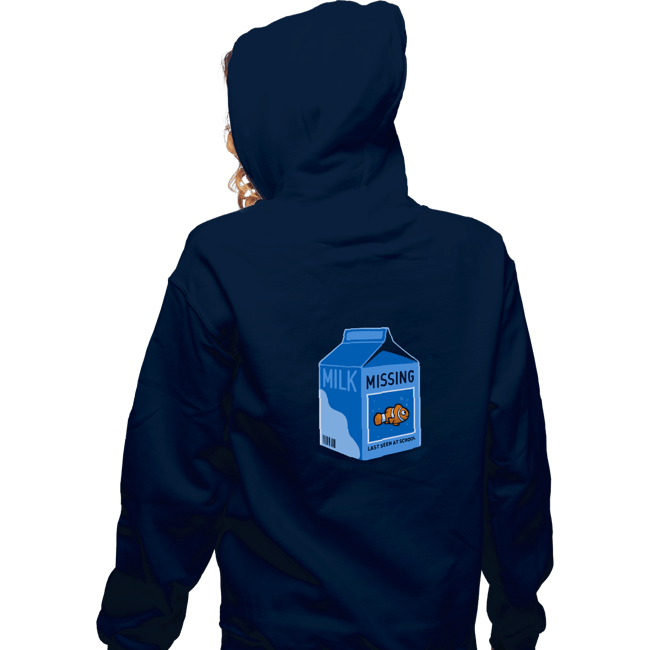 Shirts Zippered Hoodies, Unisex / Small / Navy Missing Fish