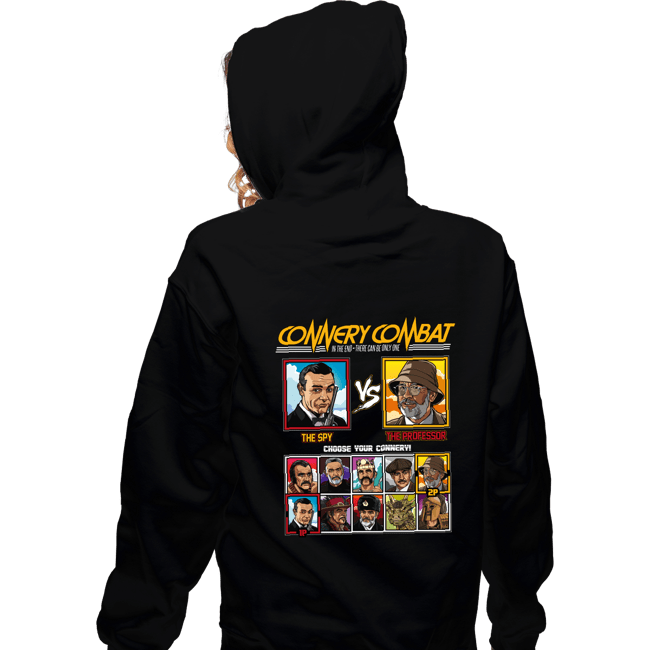 Shirts Zippered Hoodies, Unisex / Small / Black Connery Combat