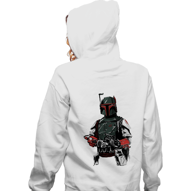 Shirts Zippered Hoodies, Unisex / Small / White Mandalorian Bounterhunter