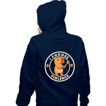 Load image into Gallery viewer, Last_Chance_Shirts Zippered Hoodies, Unisex / Small / Navy Violence Capybara
