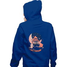 Load image into Gallery viewer, Daily_Deal_Shirts Zippered Hoodies, Unisex / Small / Royal Blue Nightfall Mage
