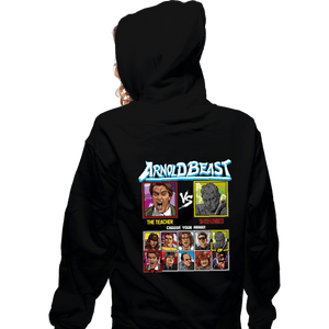 Shirts Zippered Hoodies, Unisex / Small / Black Arnold Beast