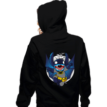 Load image into Gallery viewer, Secret_Shirts Zippered Hoodies, Unisex / Small / Black Caped Invader
