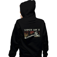 Load image into Gallery viewer, Shirts Zippered Hoodies, Unisex / Small / Black Retro Viper MK II
