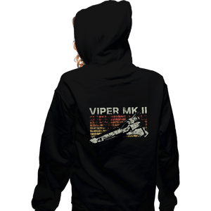 Shirts Zippered Hoodies, Unisex / Small / Black Retro Viper MK II