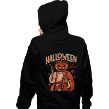 Load image into Gallery viewer, Shirts Zippered Hoodies, Unisex / Small / Black Halloween Is My Religion
