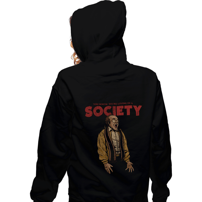 Daily_Deal_Shirts Zippered Hoodies, Unisex / Small / Black A Society