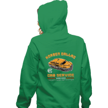 Load image into Gallery viewer, Daily_Deal_Shirts Zippered Hoodies, Unisex / Small / Irish Green Korben Dallas Taxi Service
