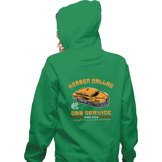 Daily_Deal_Shirts Zippered Hoodies, Unisex / Small / Irish Green Korben Dallas Taxi Service