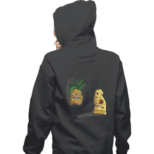 Shirts Zippered Hoodies, Unisex / Small / Dark Heather Here's Pineapple