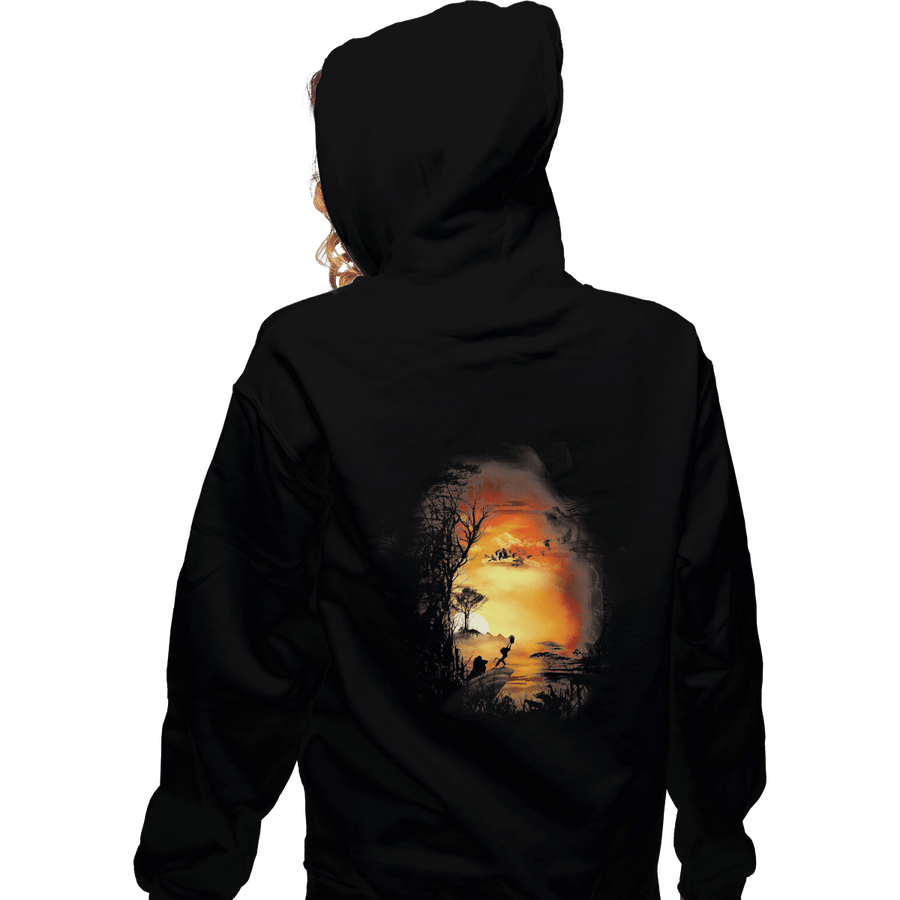 Shirts Zippered Hoodies, Unisex / Small / Black The Savannah King