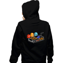 Load image into Gallery viewer, Shirts Zippered Hoodies, Unisex / Small / Black Ghost Busted
