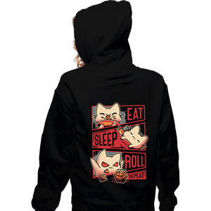 Daily_Deal_Shirts Zippered Hoodies, Unisex / Small / Black Roleplayer Routine