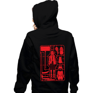Daily_Deal_Shirts Zippered Hoodies, Unisex / Small / Black Power Model Sprue