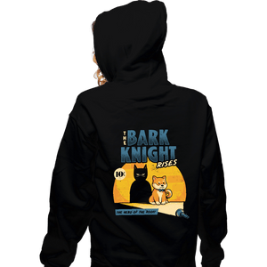 Daily_Deal_Shirts Zippered Hoodies, Unisex / Small / Black The Bark Knight