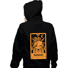Load image into Gallery viewer, Daily_Deal_Shirts Zippered Hoodies, Unisex / Small / Black Nanaki Tarot Card
