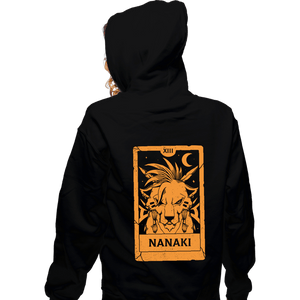 Daily_Deal_Shirts Zippered Hoodies, Unisex / Small / Black Nanaki Tarot Card