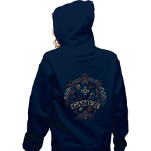 Load image into Gallery viewer, Shirts Zippered Hoodies, Unisex / Small / Navy Gamer Crest
