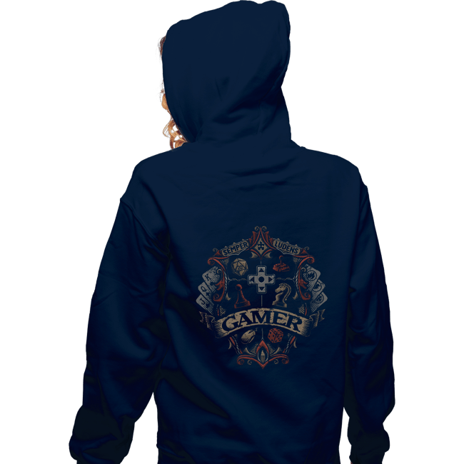 Shirts Zippered Hoodies, Unisex / Small / Navy Gamer Crest