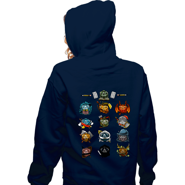 Shirts Zippered Hoodies, Unisex / Small / Navy Dice Master