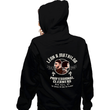 Load image into Gallery viewer, Secret_Shirts Zippered Hoodies, Unisex / Small / Black Cleaning Service
