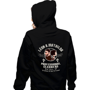 Secret_Shirts Zippered Hoodies, Unisex / Small / Black Cleaning Service