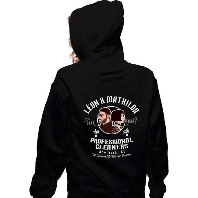 Secret_Shirts Zippered Hoodies, Unisex / Small / Black Cleaning Service