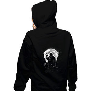 Shirts Zippered Hoodies, Unisex / Small / Black Moonlight Hunter