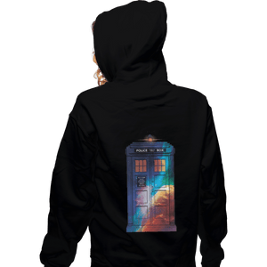 Shirts Zippered Hoodies, Unisex / Small / Black Tardis Color