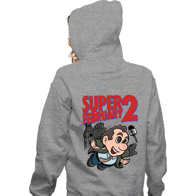Daily_Deal_Shirts Zippered Hoodies, Unisex / Small / Sports Grey Super Ground Hog Day