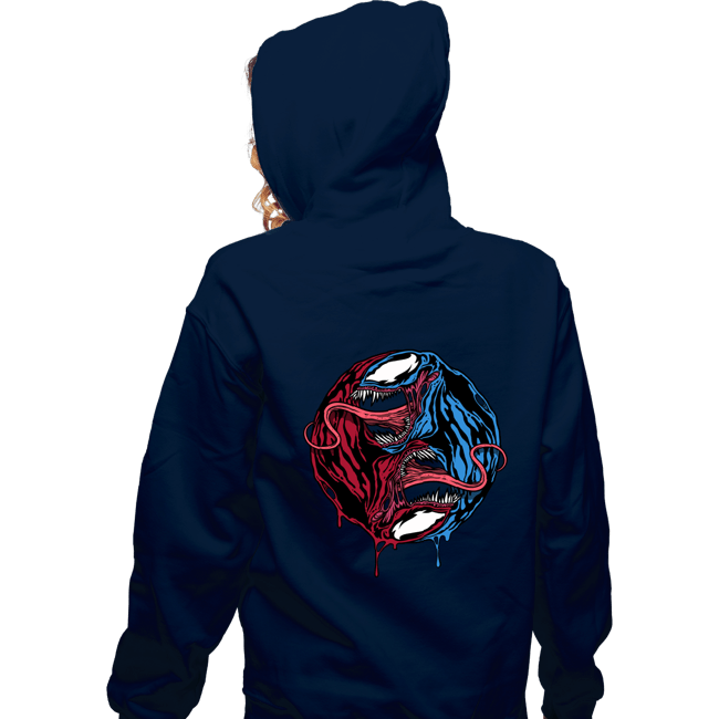 Daily_Deal_Shirts Zippered Hoodies, Unisex / Small / Navy Symbiopposites