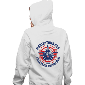 Shirts Zippered Hoodies, Unisex / Small / White Volleyball Tournament