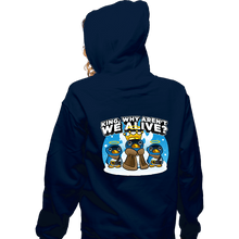 Load image into Gallery viewer, Daily_Deal_Shirts Zippered Hoodies, Unisex / Small / Navy Penguin King
