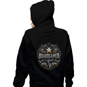 Shirts Zippered Hoodies, Unisex / Small / Black Boardgamer