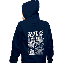 Load image into Gallery viewer, Daily_Deal_Shirts Zippered Hoodies, Unisex / Small / Navy Mando Space Lines
