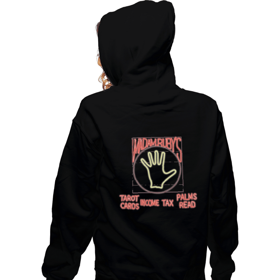 Shirts Zippered Hoodies, Unisex / Small / Black Madam Ruby's