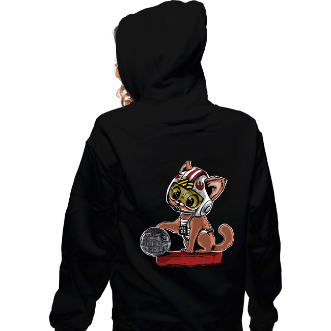 Daily_Deal_Shirts Zippered Hoodies, Unisex / Small / Black Destroying The Death Star
