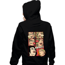Load image into Gallery viewer, Daily_Deal_Shirts Zippered Hoodies, Unisex / Small / Black Janet, Dr. Scott, Janet, Brad, Rocky!
