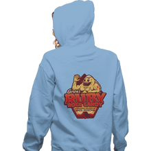 Load image into Gallery viewer, Shirts Zippered Hoodies, Unisex / Small / Royal Blue Goron’s Ruby Rock Candy
