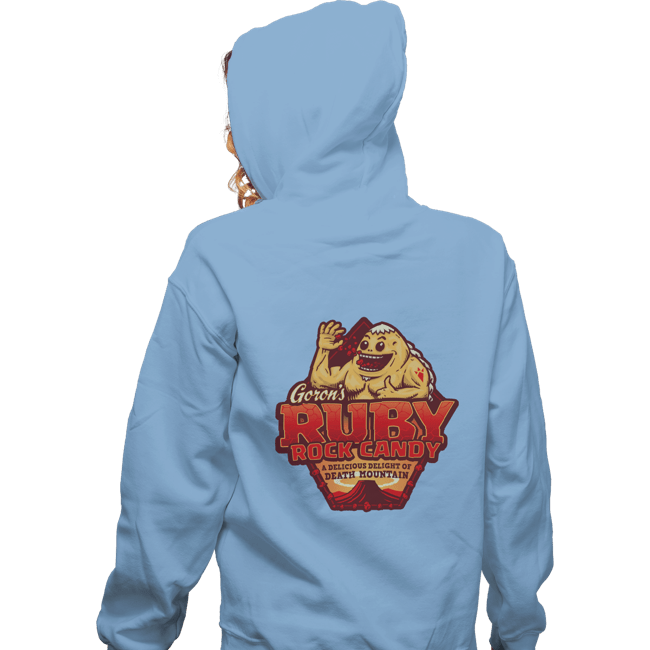 Shirts Zippered Hoodies, Unisex / Small / Royal Blue Goron’s Ruby Rock Candy