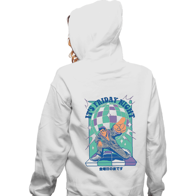 Daily_Deal_Shirts Zippered Hoodies, Unisex / Small / White It's Friday Night