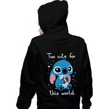 Load image into Gallery viewer, Secret_Shirts Zippered Hoodies, Unisex / Small / Black Too Cute
