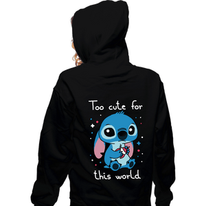 Secret_Shirts Zippered Hoodies, Unisex / Small / Black Too Cute