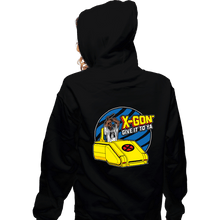 Load image into Gallery viewer, Secret_Shirts Zippered Hoodies, Unisex / Small / Black X-Gon&#39; give it to ya!

