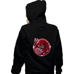 Daily_Deal_Shirts Zippered Hoodies, Unisex / Small / Black The Echidna
