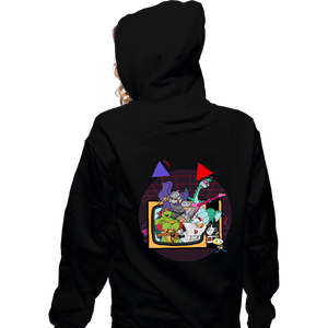 Daily_Deal_Shirts Zippered Hoodies, Unisex / Small / Black Toon Takeover
