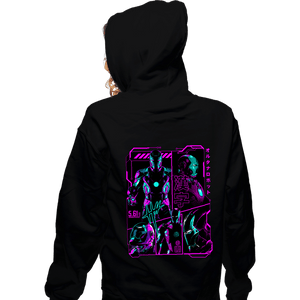 Daily_Deal_Shirts Zippered Hoodies, Unisex / Small / Black Iron Manga